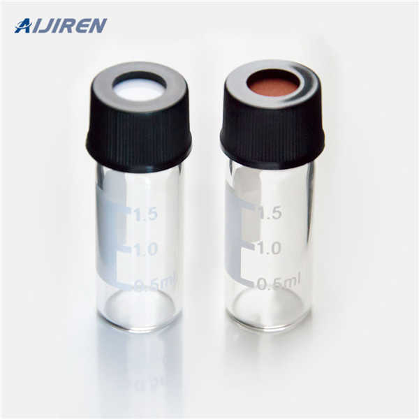 amber labeled HPLC vials PTFE/red silicone